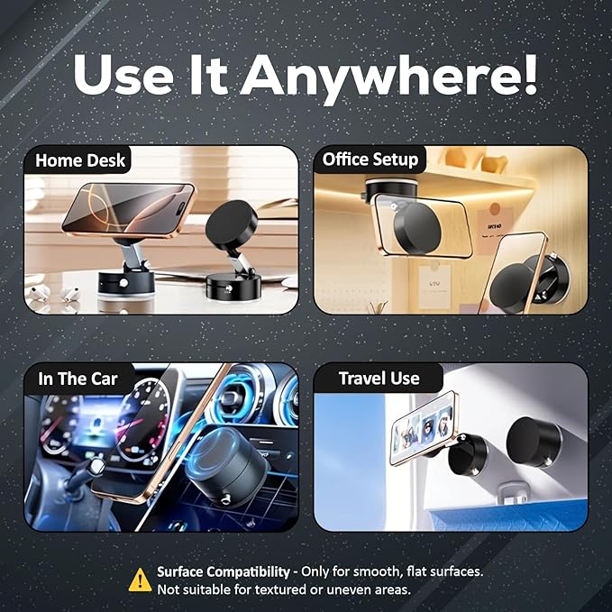 Vacuum Magnetic Phone Holder